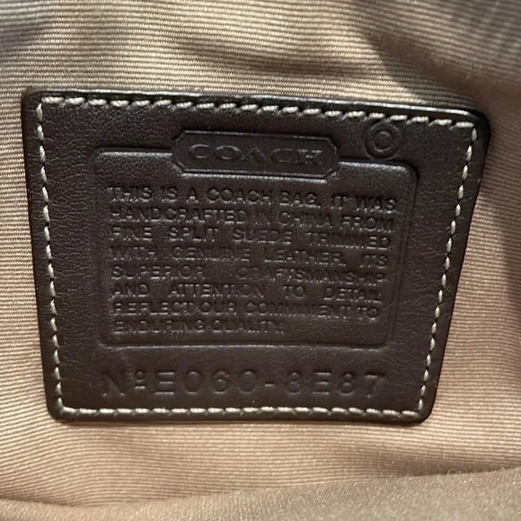 Coach Suede Crossbody Bag - Picture 2 of 7